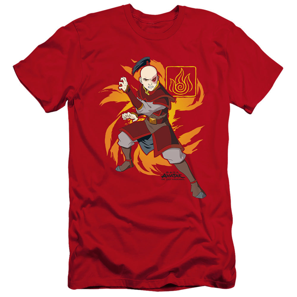 Avatar The Last Airbender Zuko Flame Burst Hbo Premium Bella Canvas Slim Fit Mens T Shirt Red Hoodie, Sweatshirt