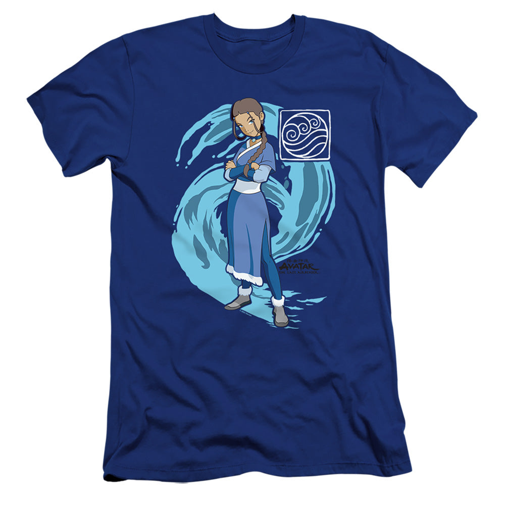 Avatar The Last Airbender Katara Water Wave Premium Bella Canvas Slim Fit Mens T Shirt Royal Blue Hoodie, Sweatshirt