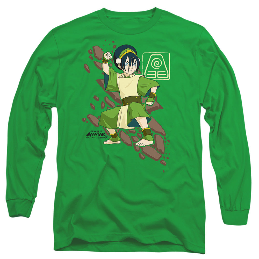 Avatar The Last Airbender Toph Rock Slide Mens Long Sleeve Shirt Kelly Green Hoodie, Sweatshirt | CiraTrend.com (Image 2)