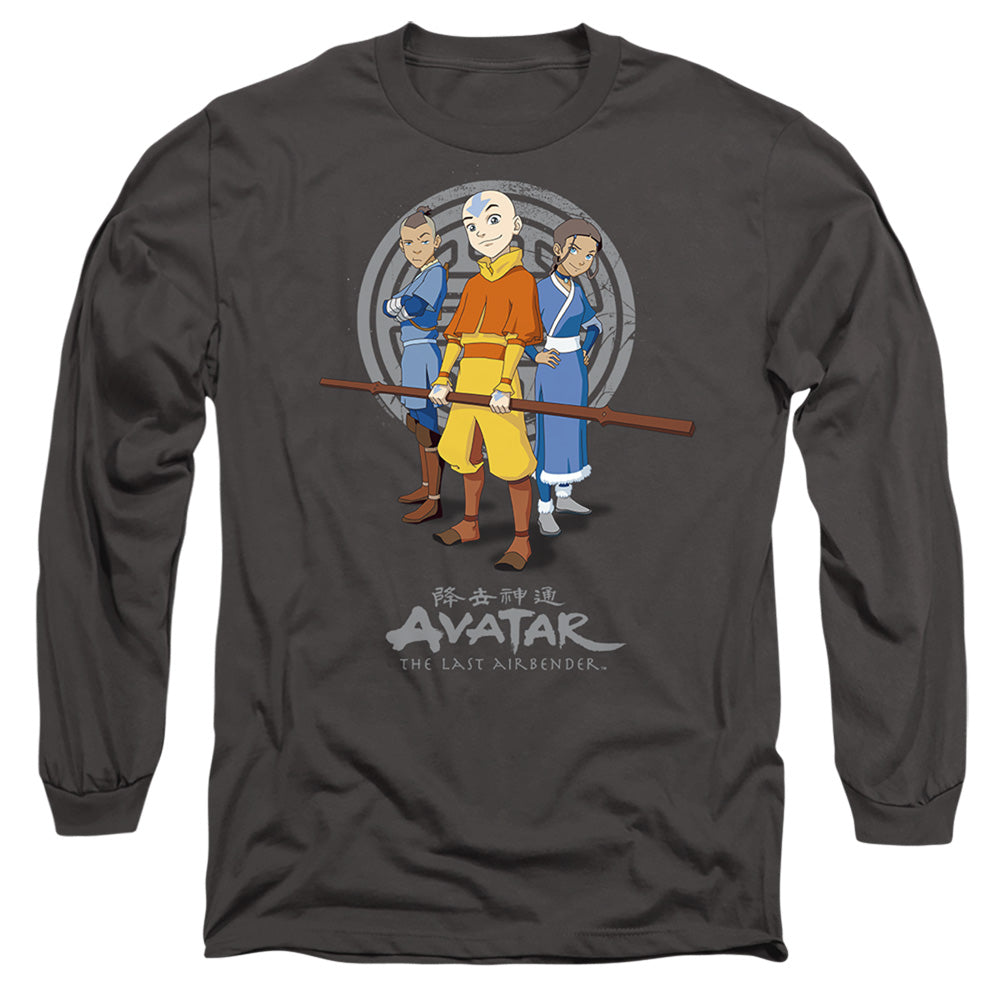 Avatar The Last Airbender Team Avatar Mens Long Sleeve Shirt Charcoal Hoodie, Sweatshirt | CiraTrend.com (Image 3)