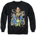Avatar The Last Airbender Team Avatar Elements Mens Crewneck Sweatshirt Black T-Shirts, Hoodie | CiraTrend.com