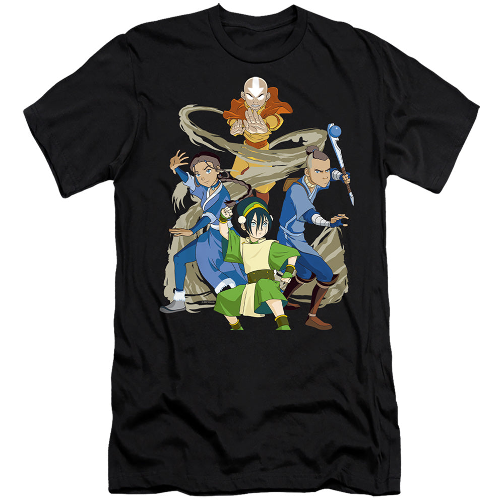 Avatar The Last Airbender Team Avatar Elements Slim Fit Mens T Shirt Black Style002 Hoodie, Sweatshirt | CiraTrend.com
