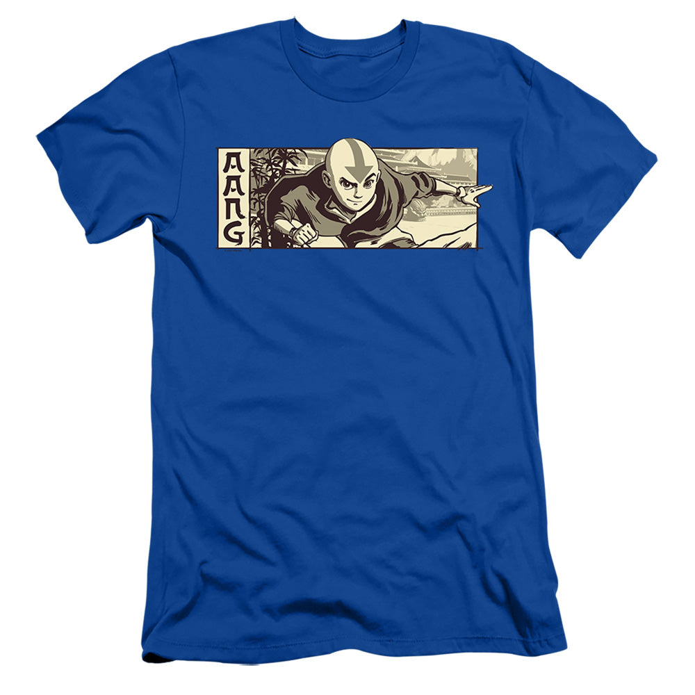Avatar The Last Airbender Illustrated Aang Slim Fit Mens T Shirt Royal Blue Style003 Hoodie, Sweatshirt | CiraTrend.com