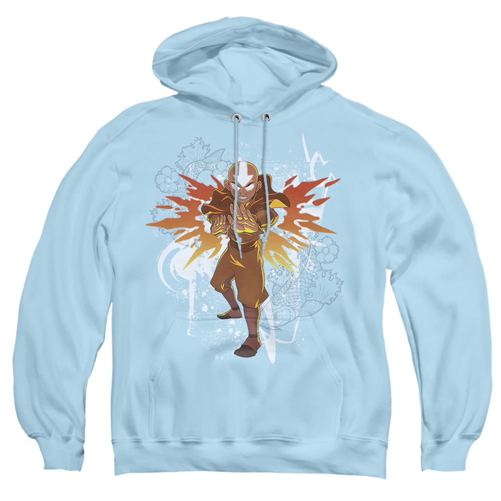 Avatar The Last Airbender Flower And Fish Aang Mens Hoodie Light Blue T-Shirts, Sweatshirt | CiraTrend.com (Image 3)