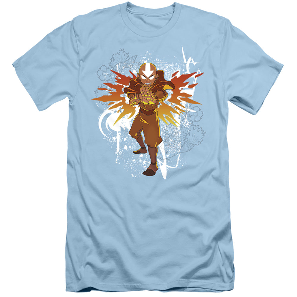 Avatar The Last Airbender Flower And Fish Aang Slim Fit Mens T Shirt Light Blue Hoodie, Sweatshirt | CiraTrend.com
