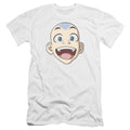 Avatar The Last Airbender Big Aang Face Slim Fit Mens T Shirt White Style001 Hoodie, Sweatshirt | CiraTrend.com