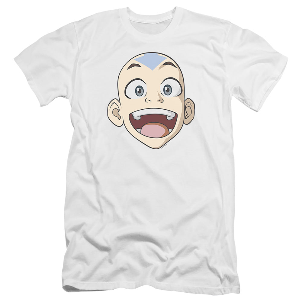 Avatar The Last Airbender Big Aang Face Slim Fit Mens T Shirt White Style002 Hoodie, Sweatshirt | CiraTrend.com