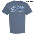NLB MERCH - Blue Floral Trio Comfort Colors T-Shirt 'NLB' Hoodie, Sweatshirt | CiraTrend.com