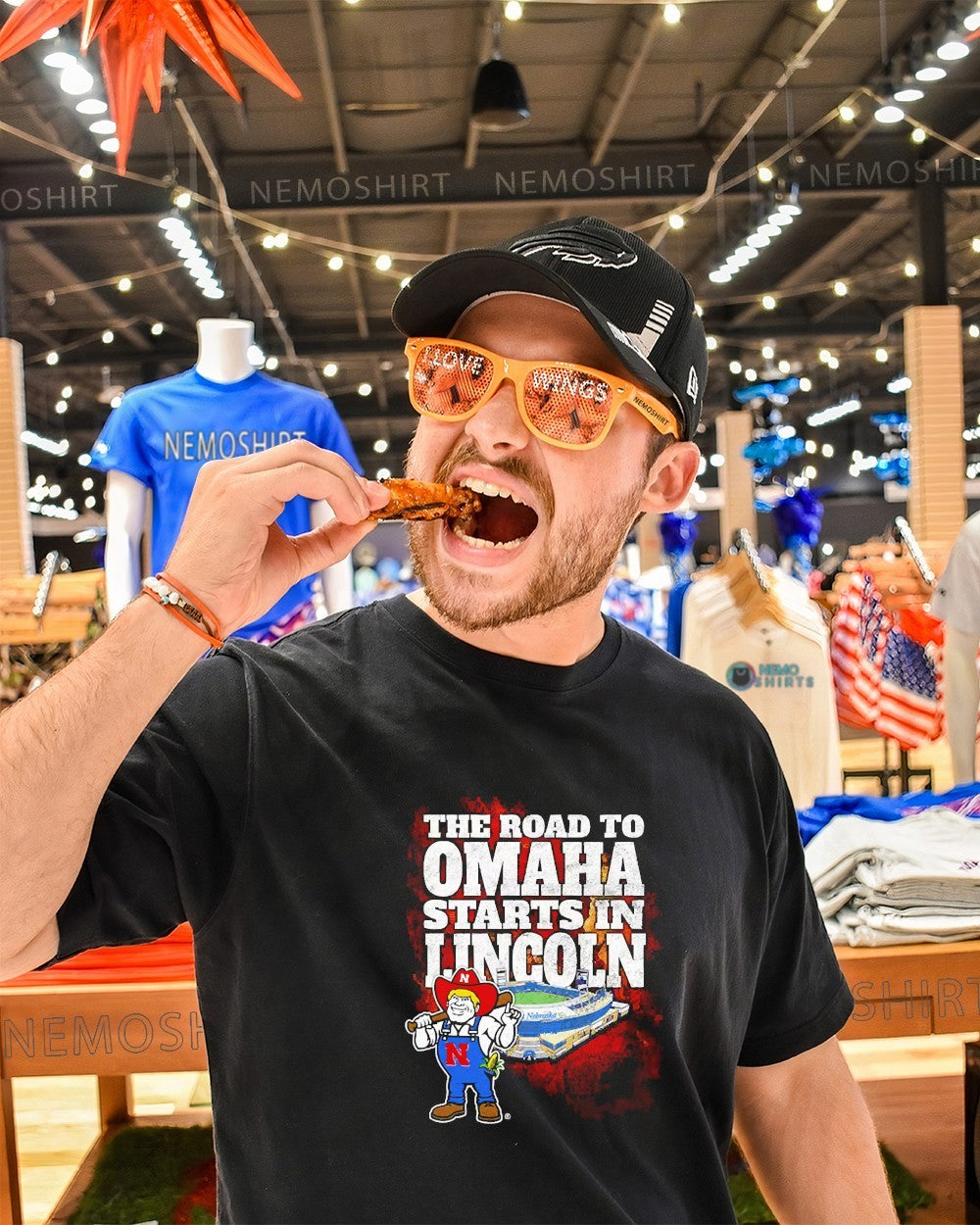 Nebraska Cornhuskers the road to Omaha starts in Lincoln shirt