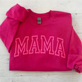 Neon Puff Pink Sweatshirt, Hot Pink Mom Shirt, Mama Sweatshirt, Mothers Day Sweatshirt, Cool Mom Hoodie, First Mothers...