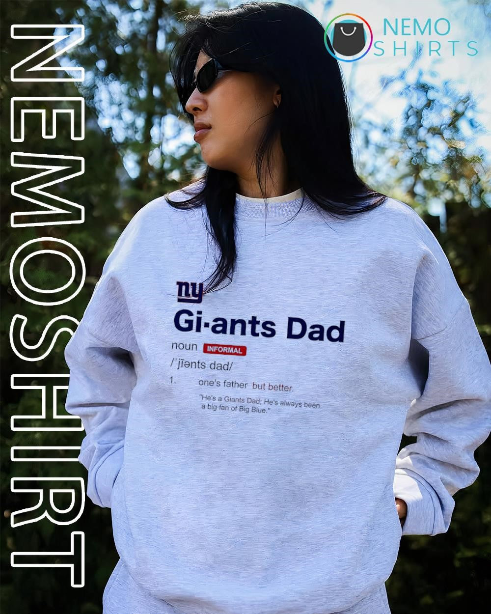 New York Giants Dad definition noun shirt