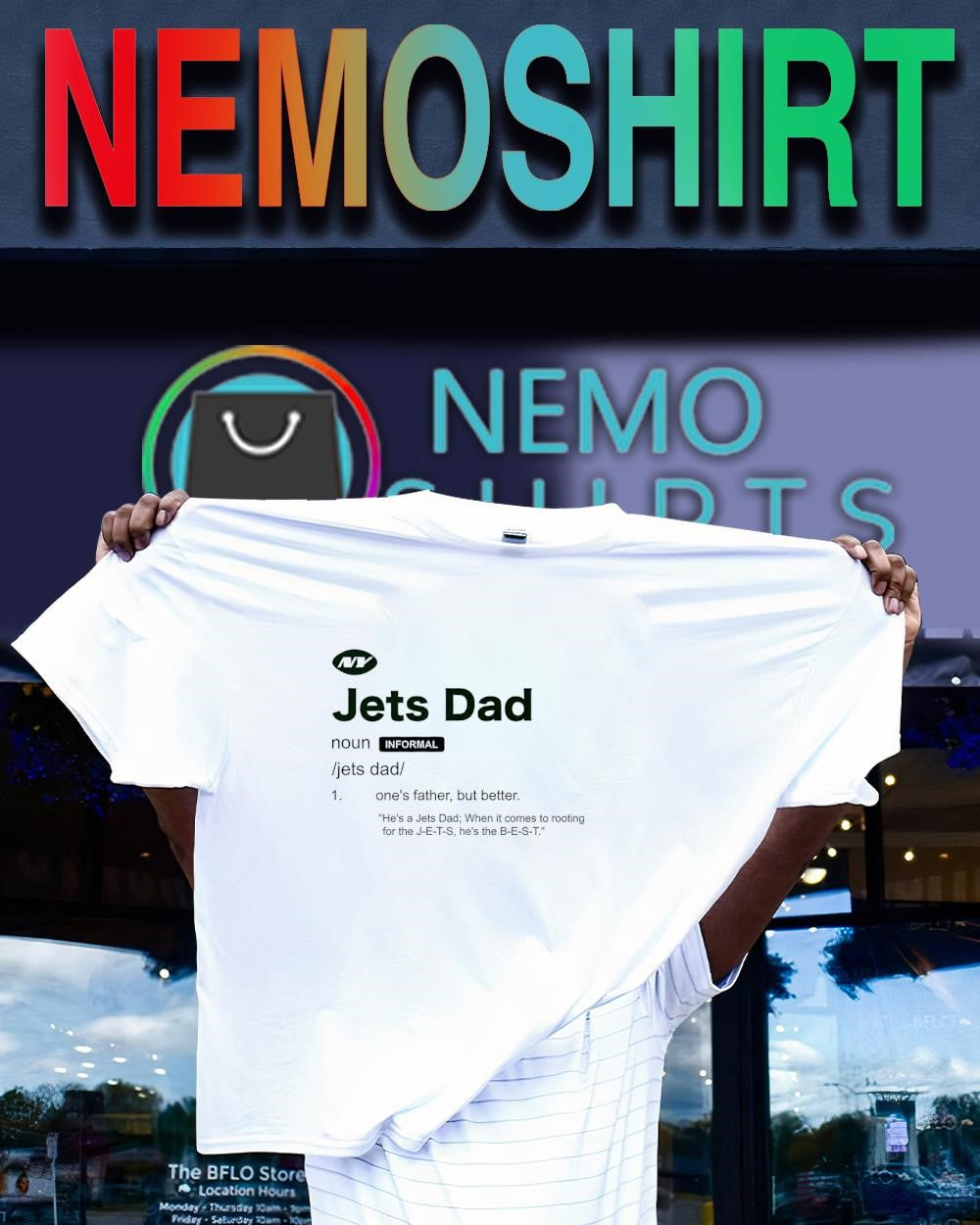 New York Jets Dad definition noun shirt