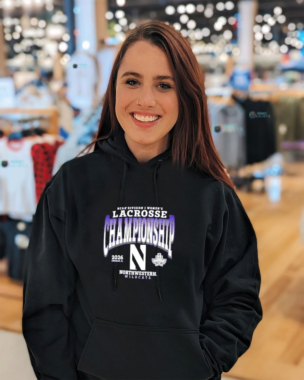 Northwestern Wildcats 2026 NCAA DI women’s lacrosse championship shirt
