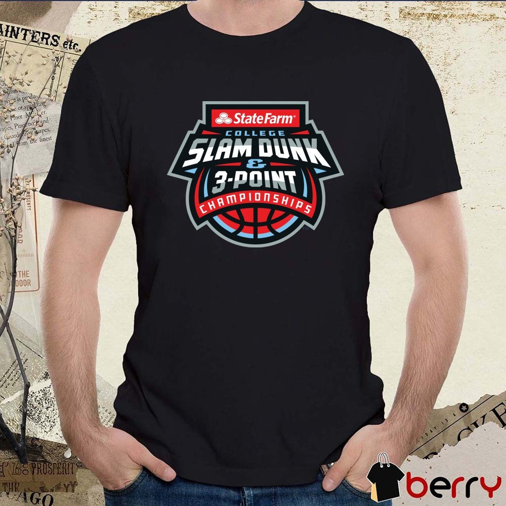 2026 State Farm College Slam Dunk & 3-Point Championships Logo t-shirt