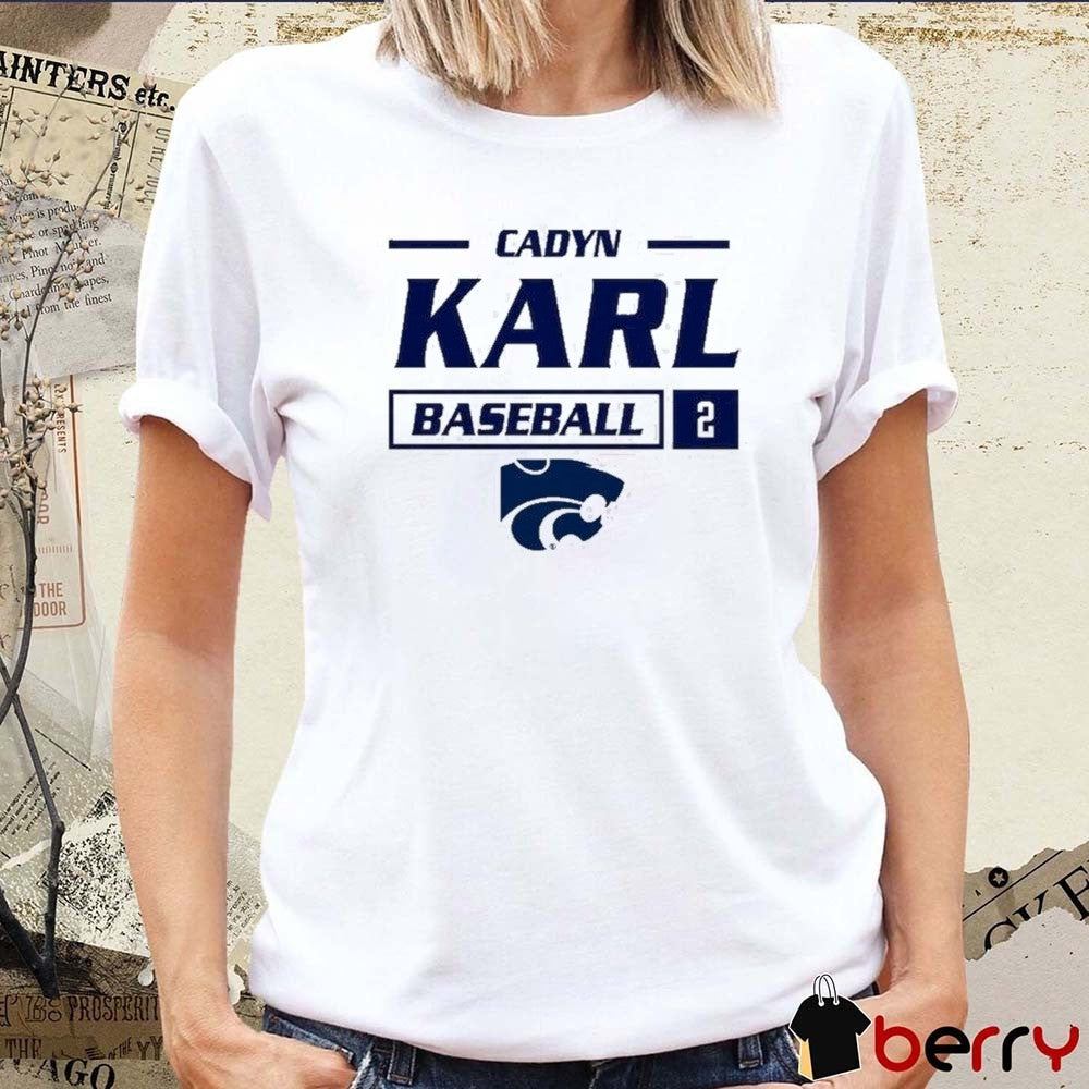 B2026 Cherri Harms K State Wildcats Cadyn Karl Baseball 2 t-shirt