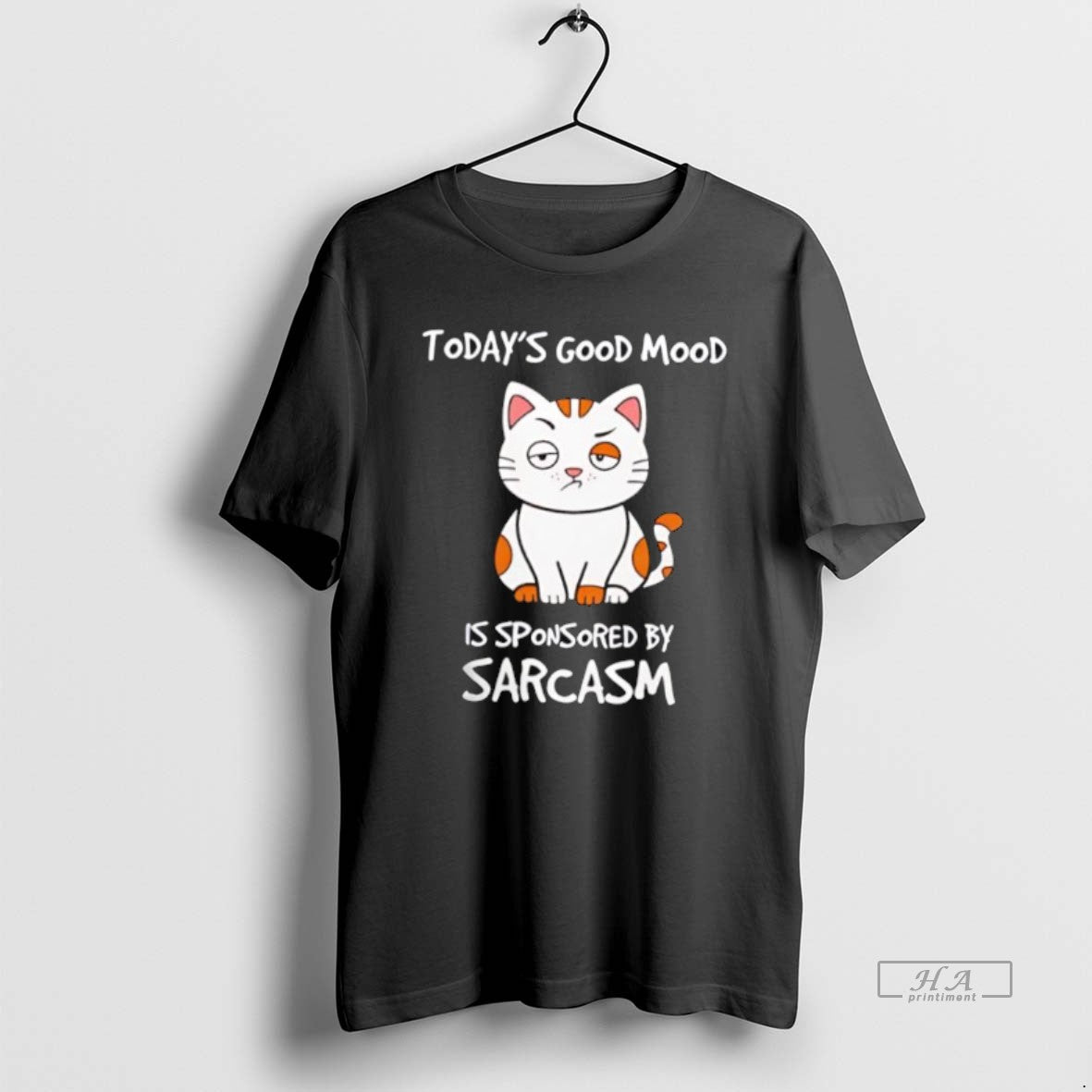 Official Cat Todays Good Mood Is Sponsored By Sarcasm T-Shirts, Hoodie, Sweatshirt | CiraTrend.com