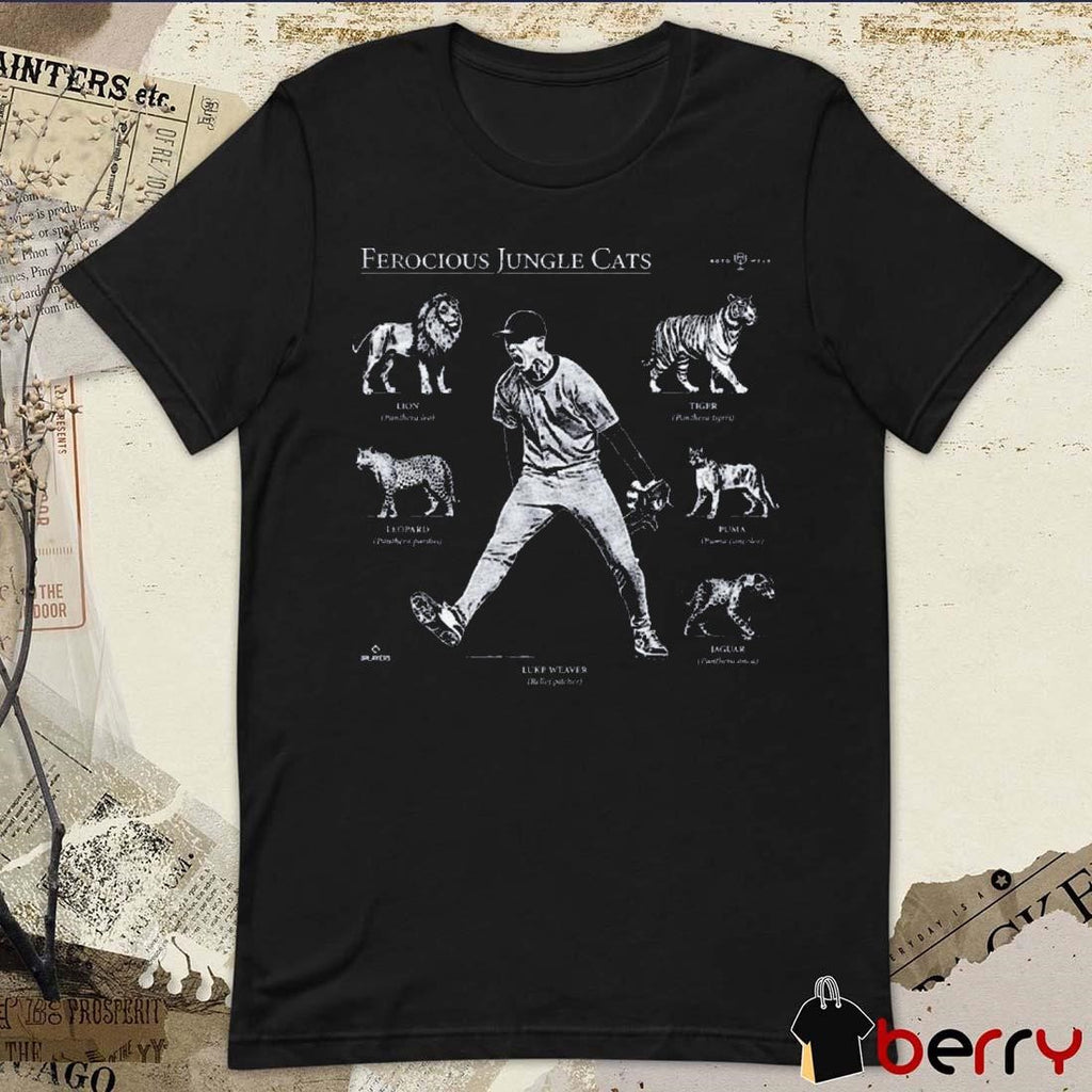 Ferocious Jungle Cats 2024 Luke Weaver Relief Pitcher New York Yankees MLB t-shirt