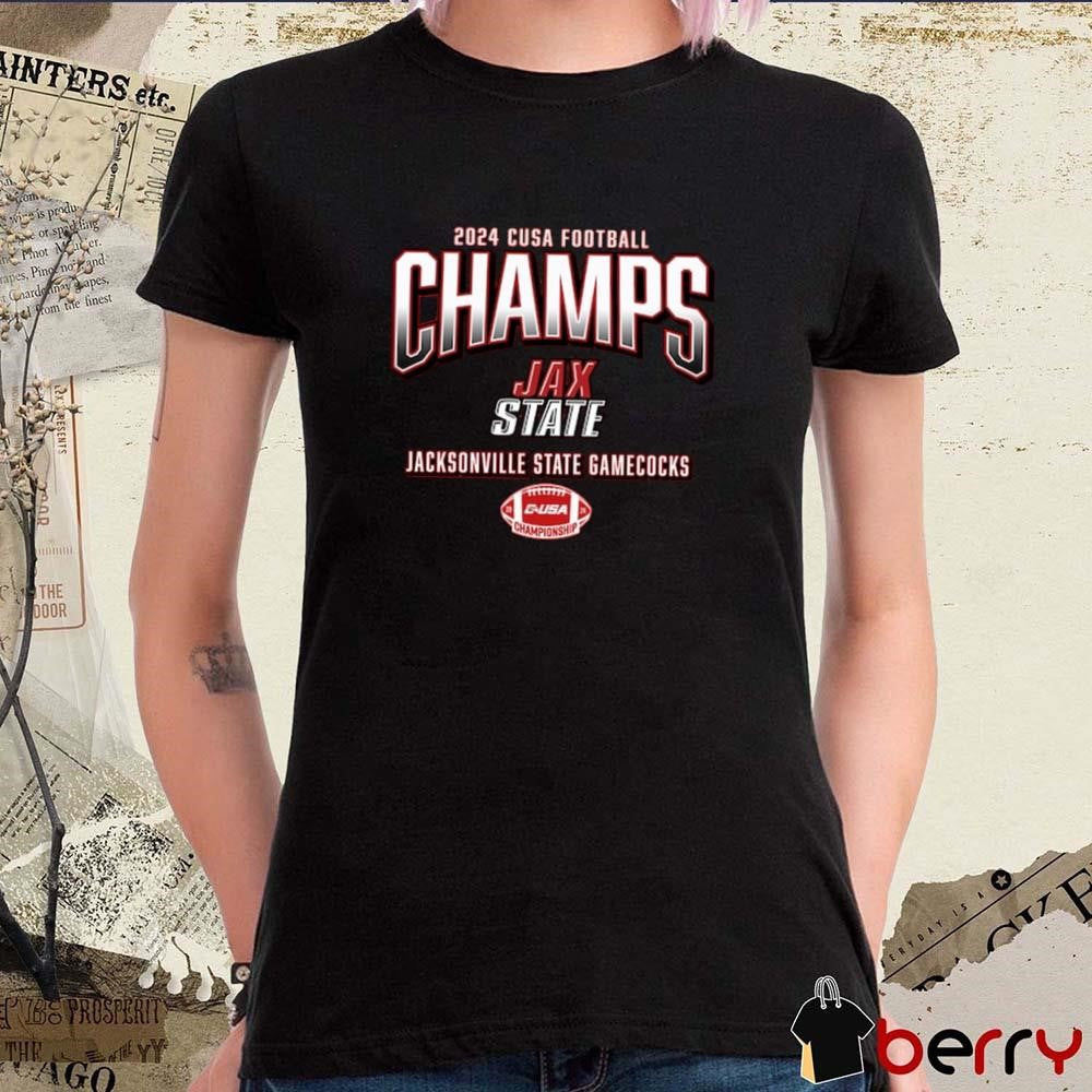 Jacksonville State Gamecocks 2024 C-USA Football Conference Champions Locker Room t-shirt