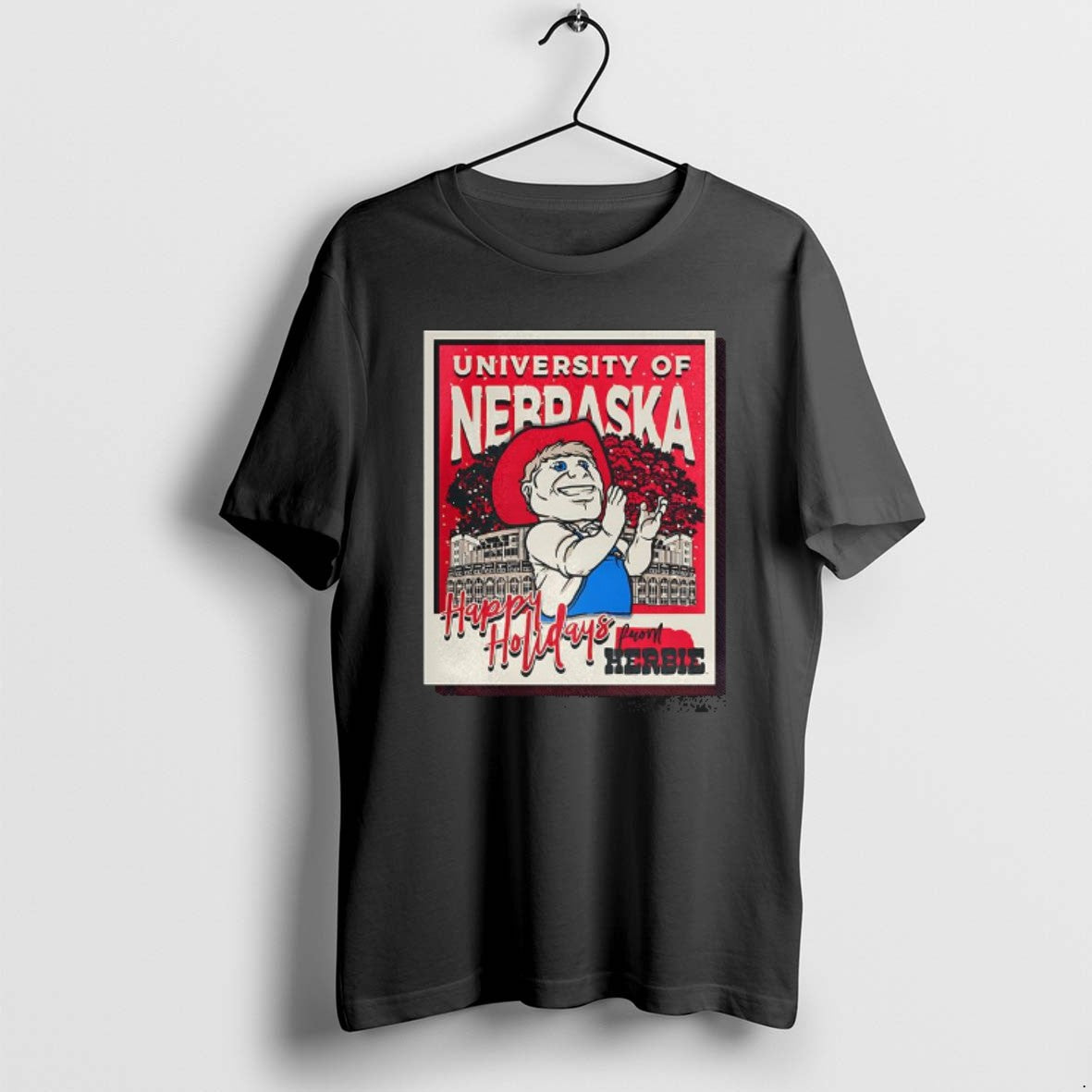 Official Nebraska Huskers University Happy Holidays T-Shirts, Hoodie, Sweatshirt | CiraTrend.com