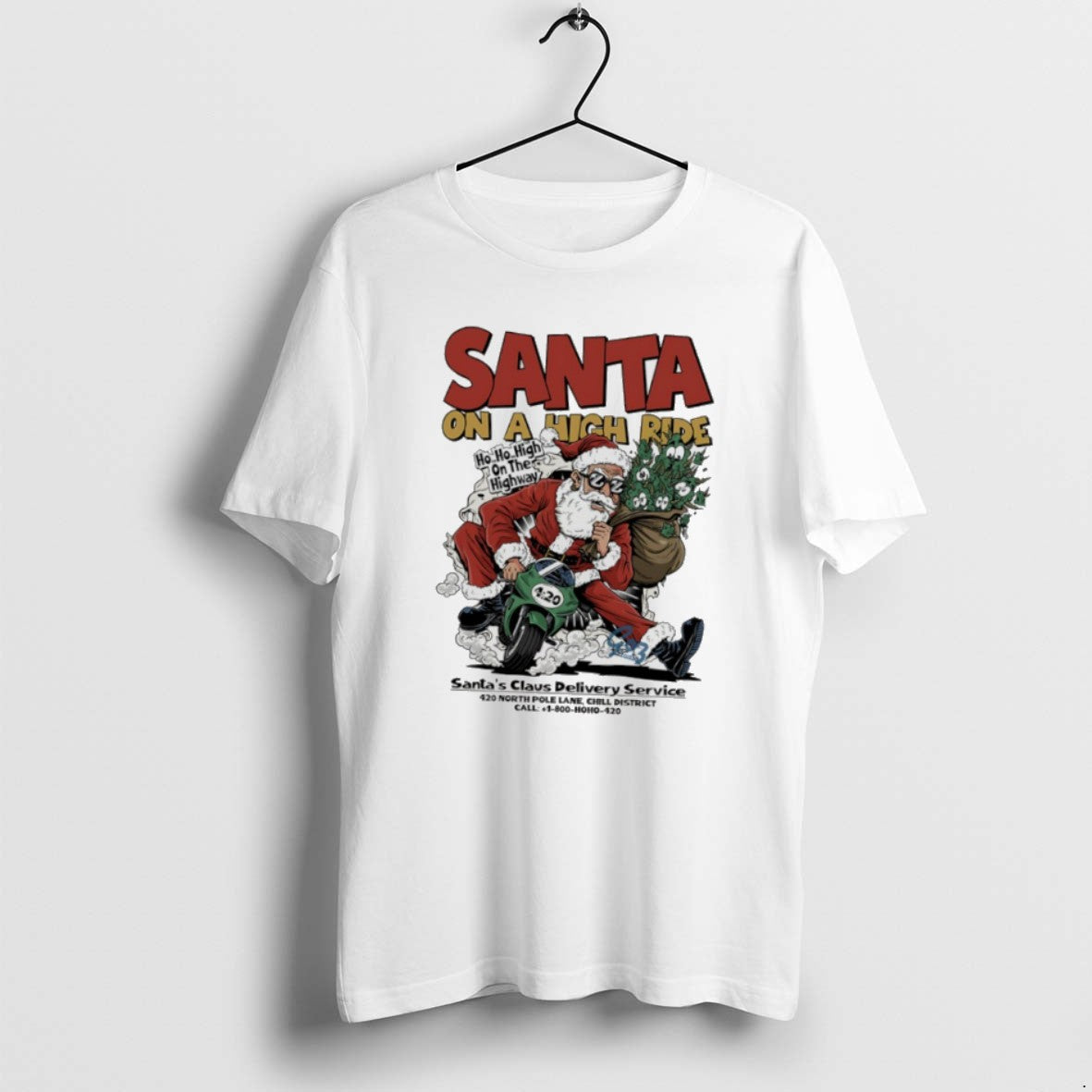 Official Santa On A High Ride Santas Claus Delivery Service T-Shirts, Hoodie, Sweatshirt | CiraTrend.com