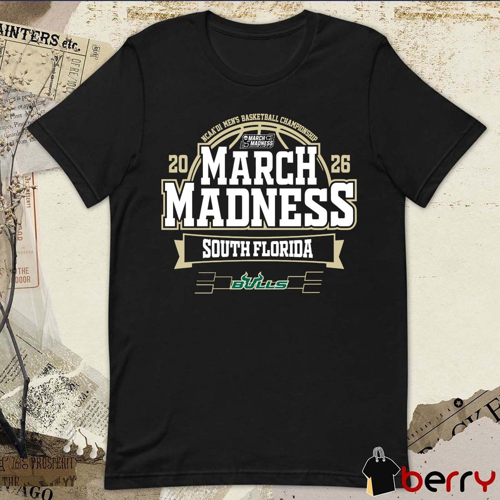 South Florida Bulls 2026 NCAA DI Men’s Basketball Championship March Madness Bound t-shirt