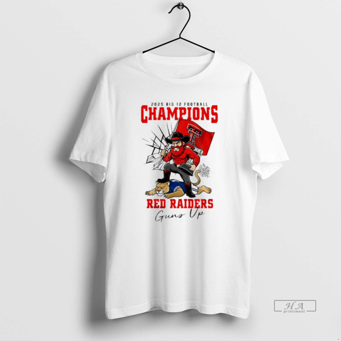 Official Texas Tech Red Raiders Ncaa 2025 Big 12 Football Champions Guns Up T-Shirts, Hoodie, Sweatshirt | CiraTrend.com
