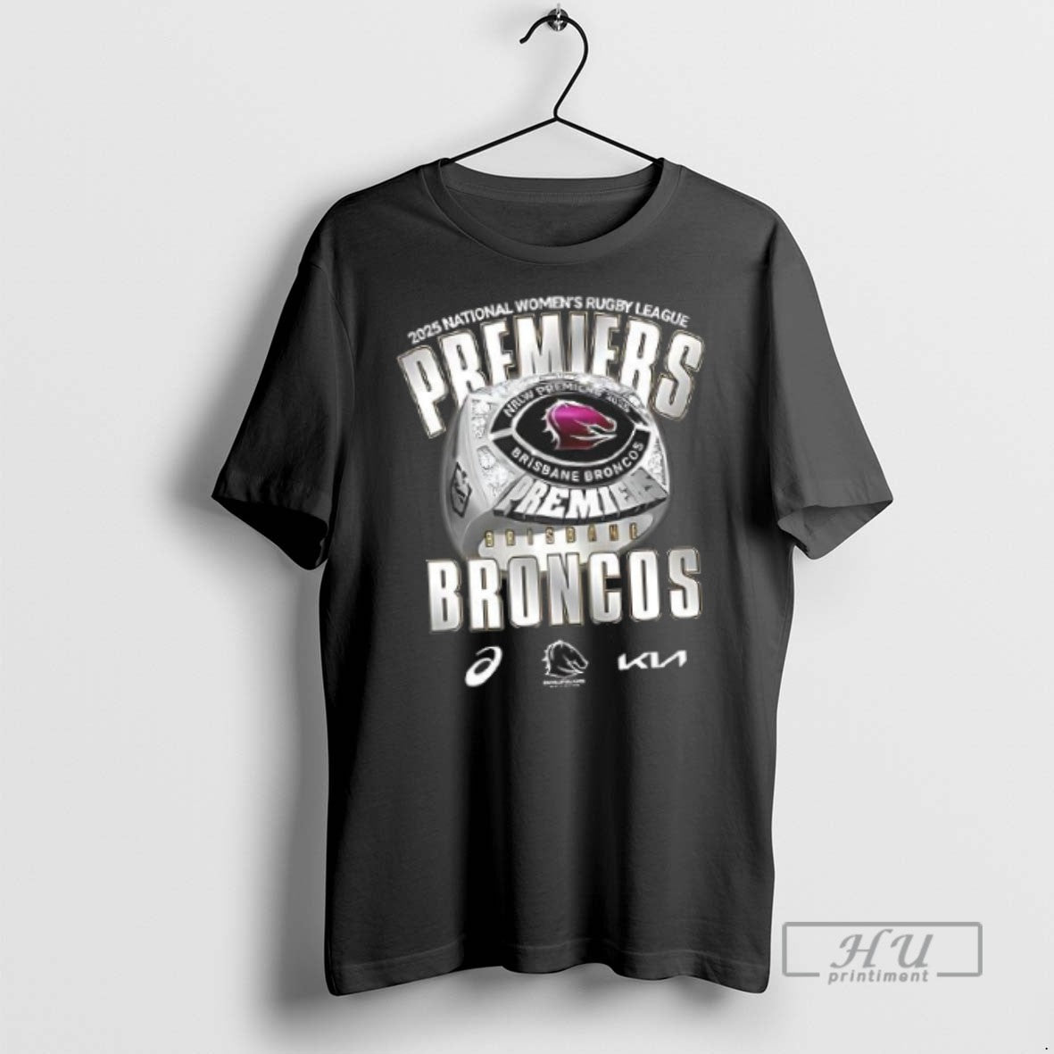 Officials 2025 National Womens Rugby League Premiers Brisbane Broncos T Shirt