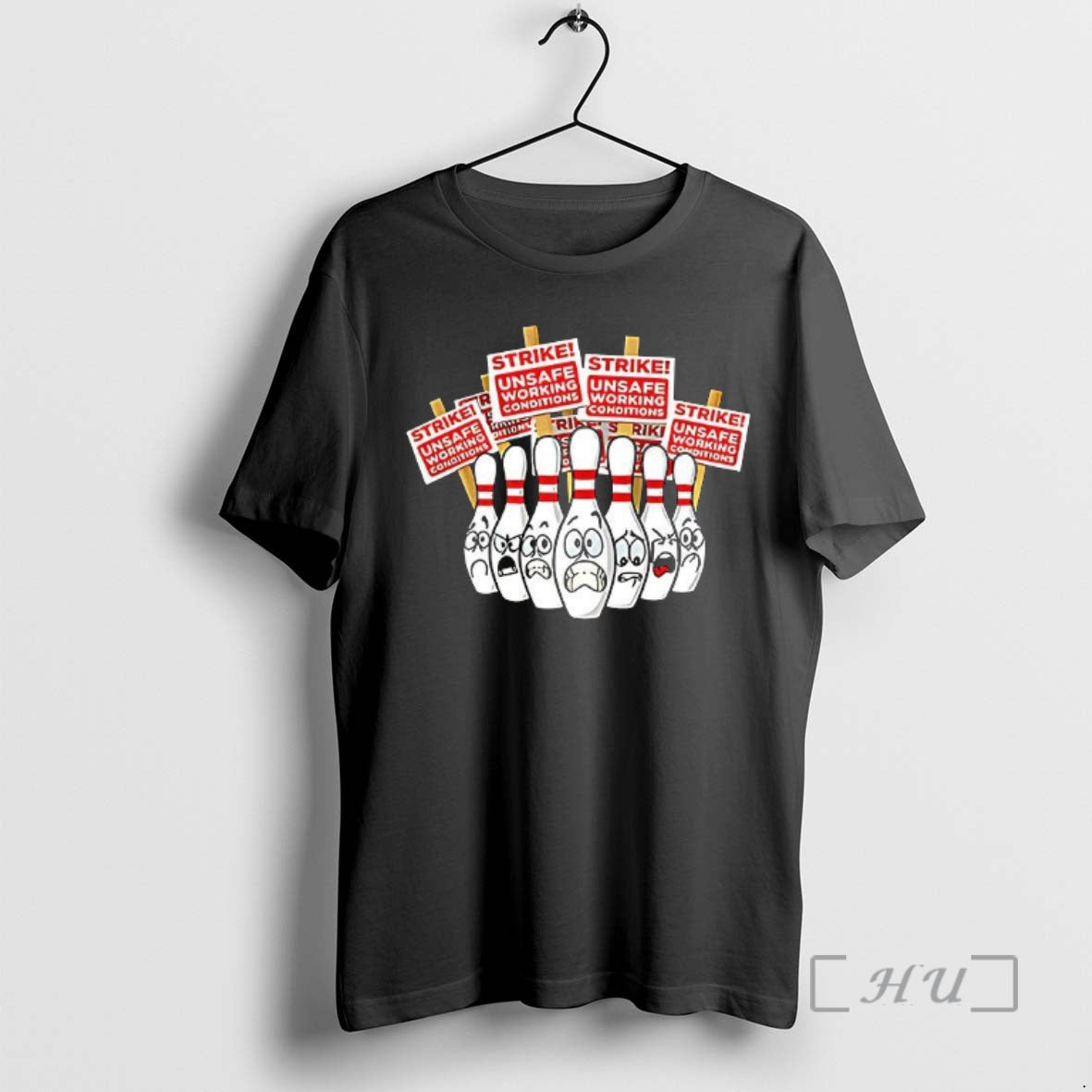 Officials Bowling Pins On Strike Unsafe Be Working Conditions T-Shirts, Hoodie, Sweatshirt | CiraTrend.com