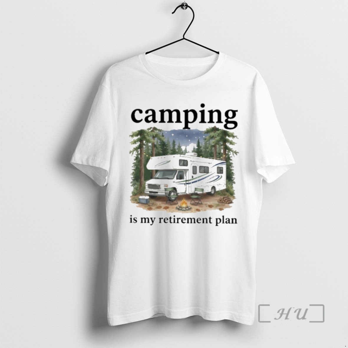 Officials Camping Is My Retirement Plan Rv Car In The Forest Premium T Shirts Sweater Hoodie, Sweatshirt | CiraTrend.com