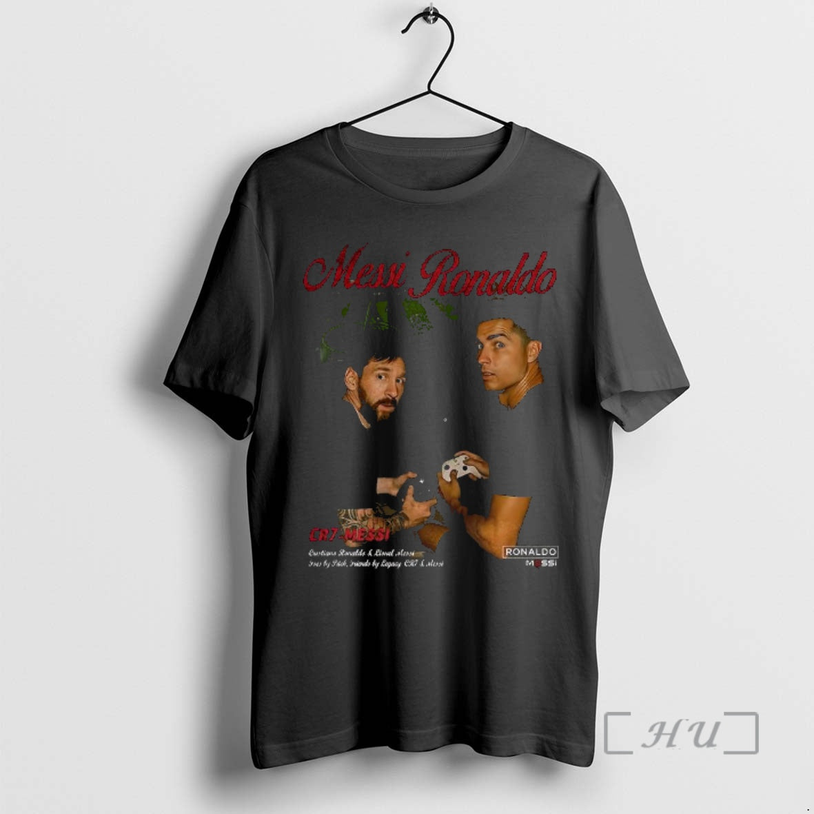 Officials Cr7 And Messi Playing Video Game Foes By Pitch Friends By Legacy Premium T-Shirts, Hoodie, Sweatshirt