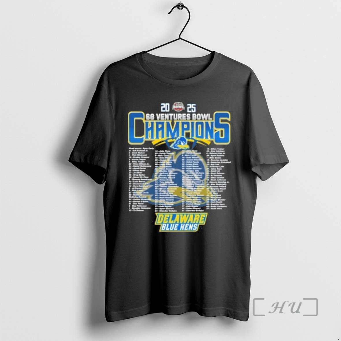 Officials Delaware Blue Hens 2025 68 Ventures Bowl Champions Roster T-Shirts, Hoodie, Sweatshirt | CiraTrend.com