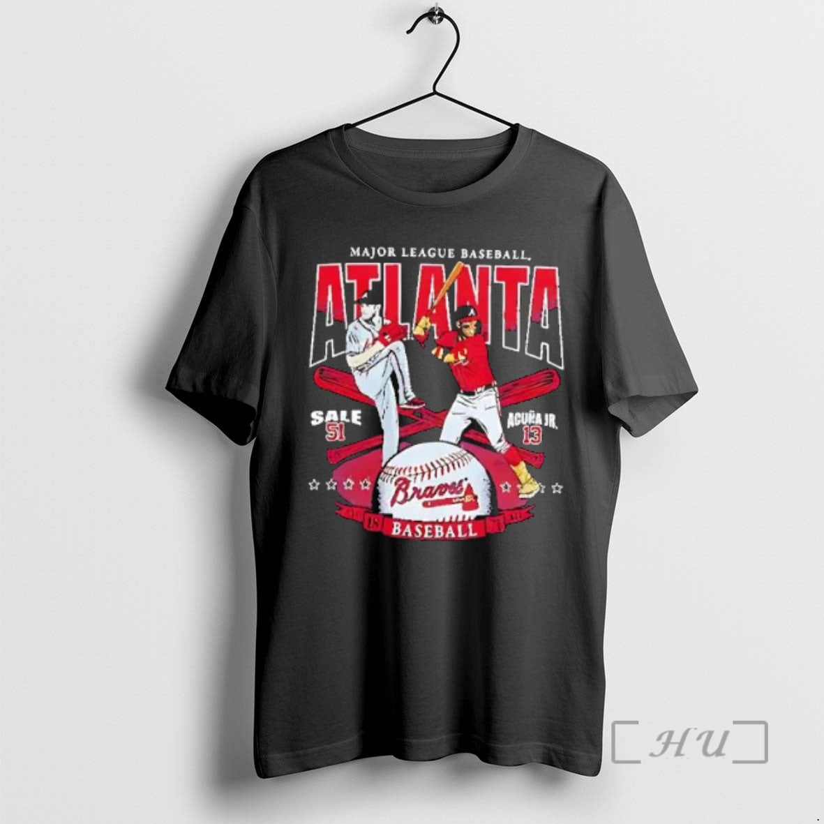 Officials Major League Baseball Atlanta Braves Baseball Sale 51 And Acuna Jr 13 Premium T-Shirts, Hoodie, Sweatshirt