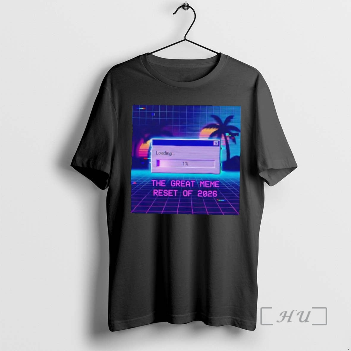 Officials The Great Meme Reset Of 2026 Retro Glitch Loading Bar Premium T Shirts Sweater Hoodie, Sweatshirt | CiraTrend.com