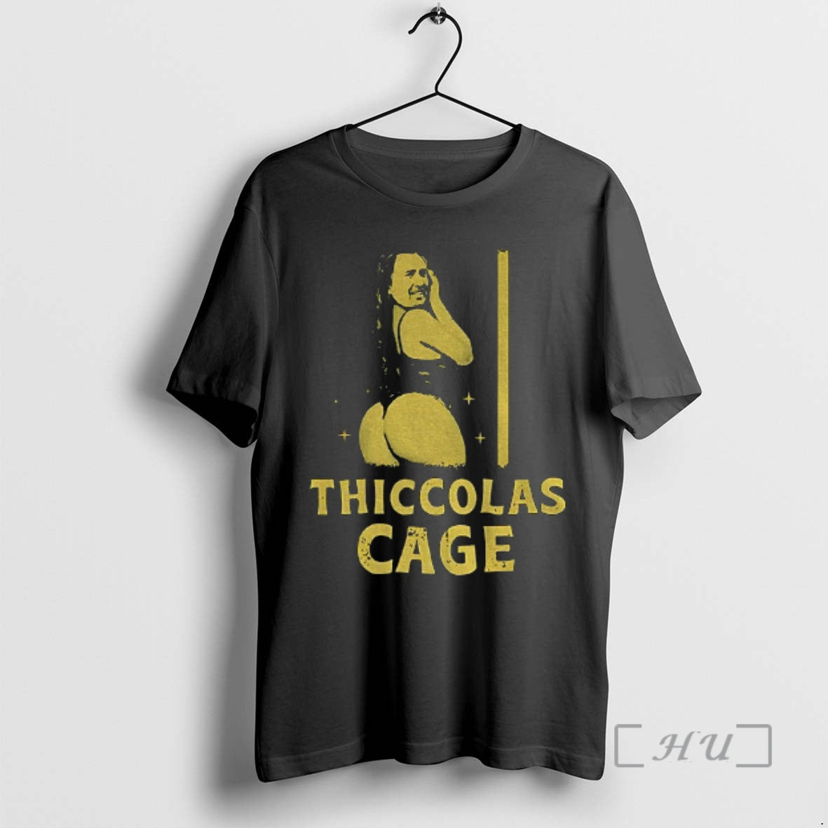 Officials Thiccolas Cage Funny Meme Dark T-Shirts, Hoodie, Sweatshirt | CiraTrend.com