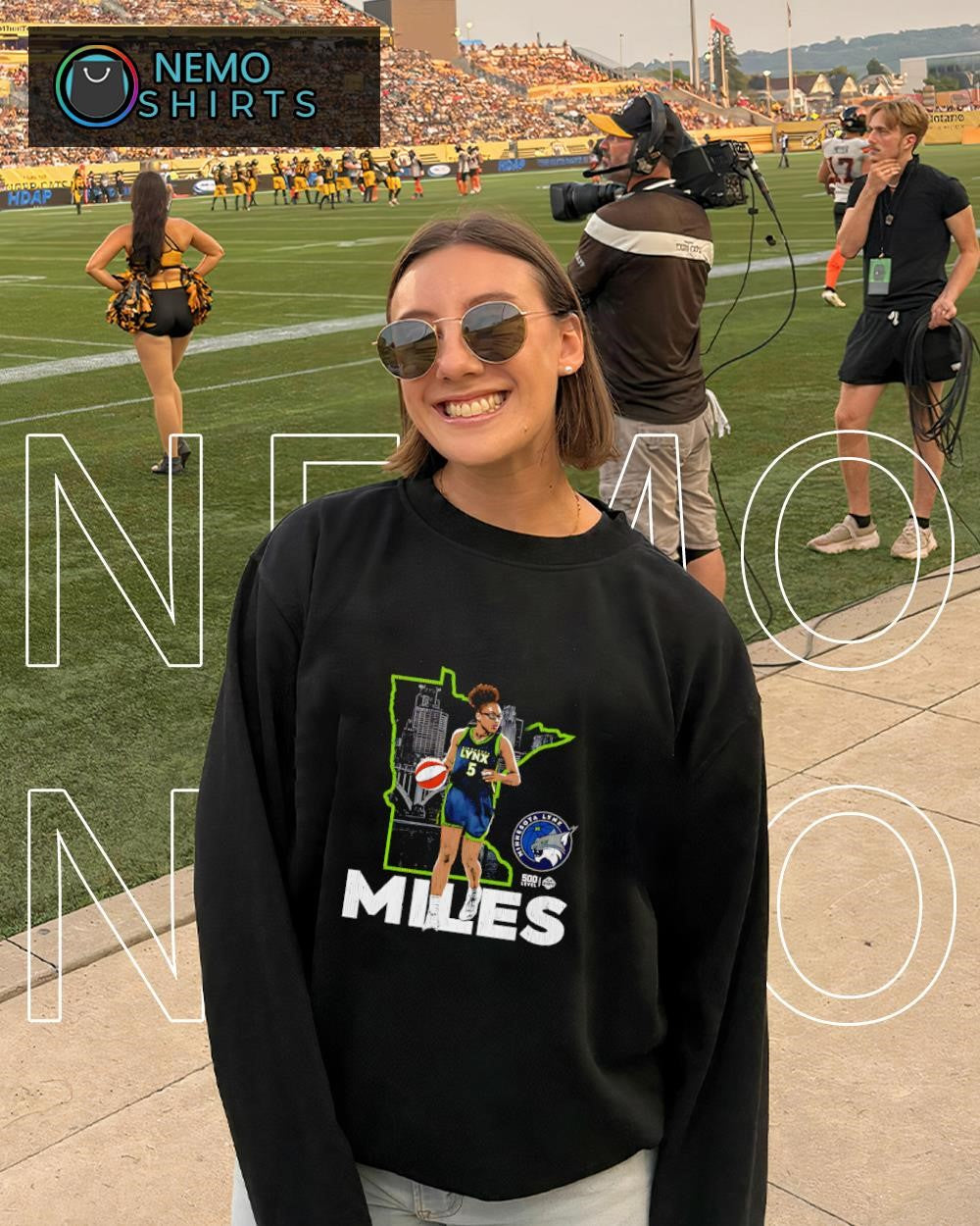 Olivia Miles 5 Minnesota Lynx map skyline city shirt