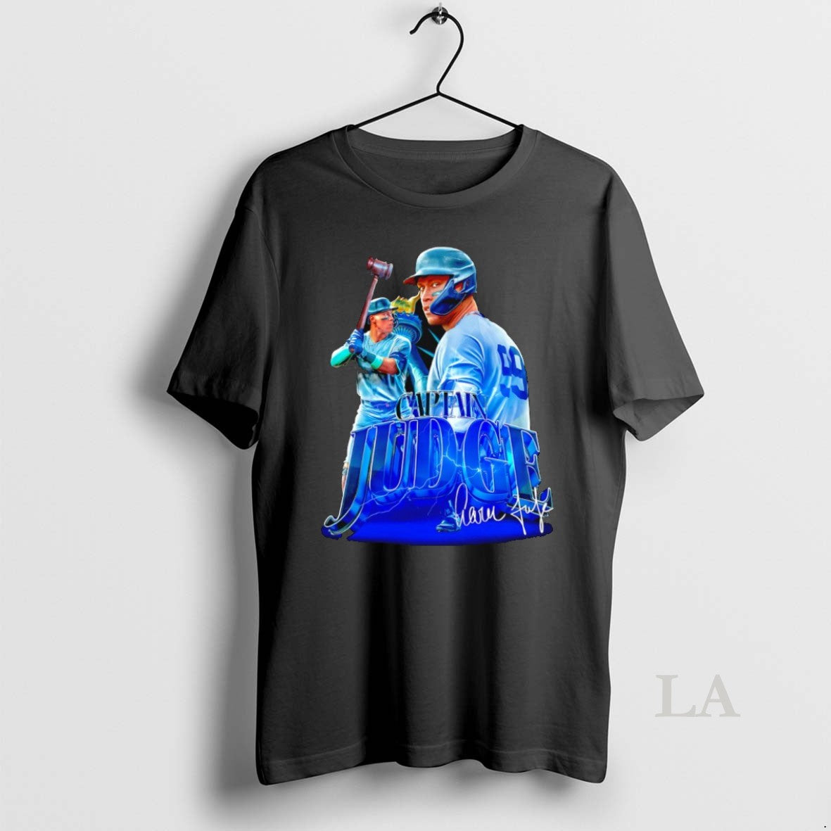 Original Captain Judge New York Yankees Aaron Judge Signature Graphic