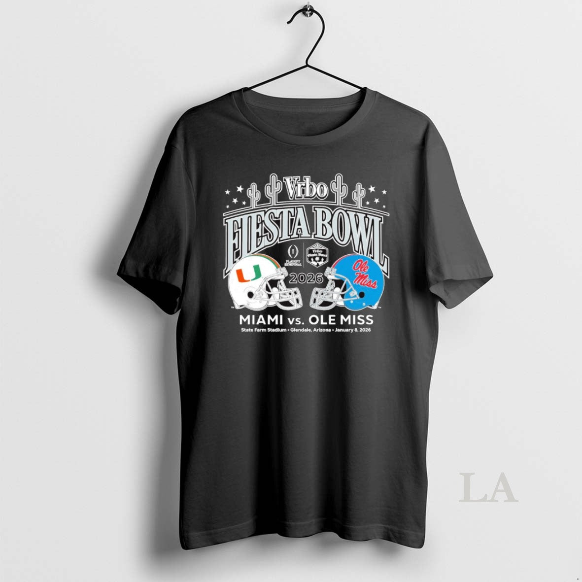 Original Miami Vs Ole Miss 2026 Vrbo Fiesta Bowl Cactus Matchup Cfp Semifinal T-Shirts, Hoodie, Sweatshirt | CiraTrend.com