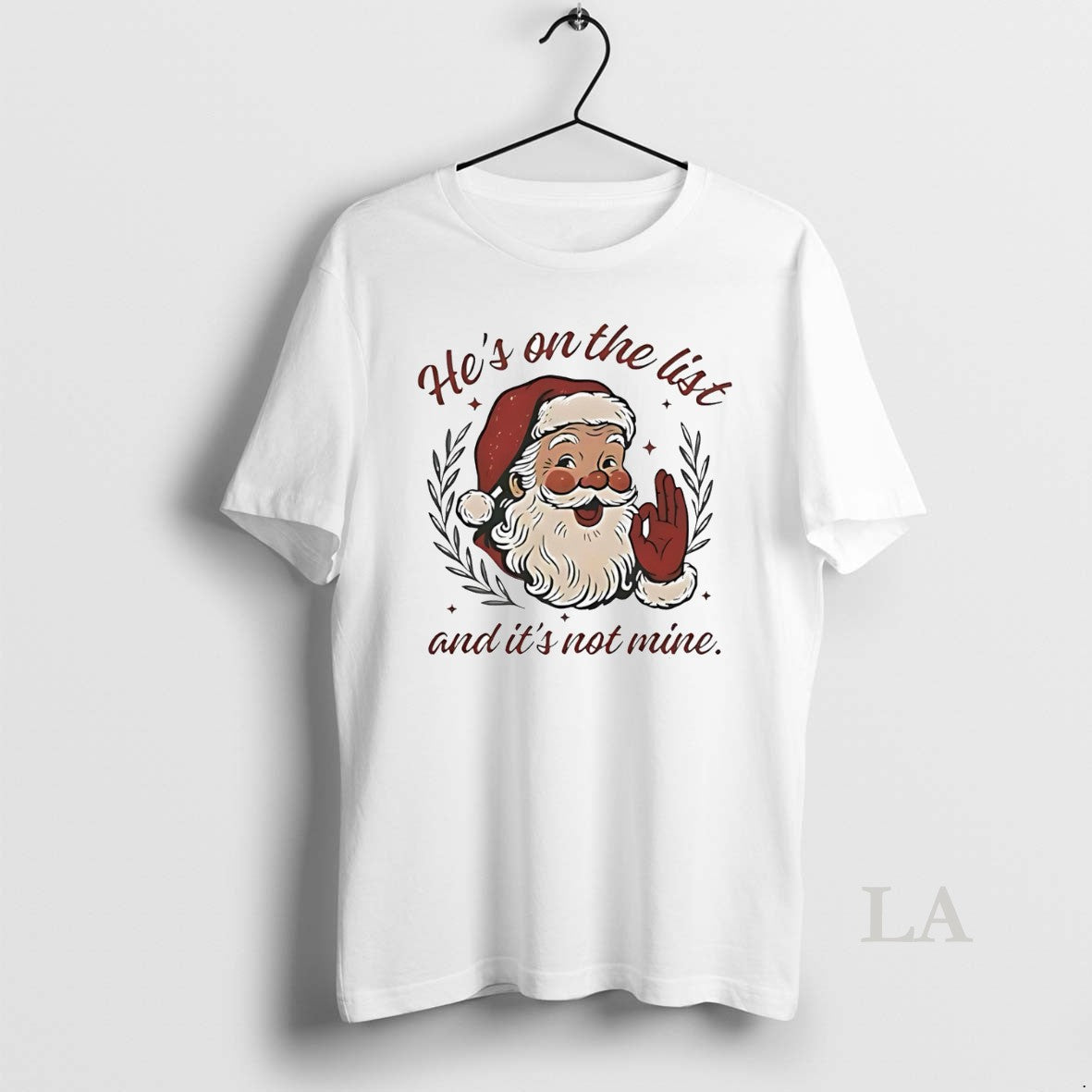 Original Santa Claus Laughing Hes On The List And Its Not Mine T-Shirts, Hoodie, Sweatshirt | CiraTrend.com
