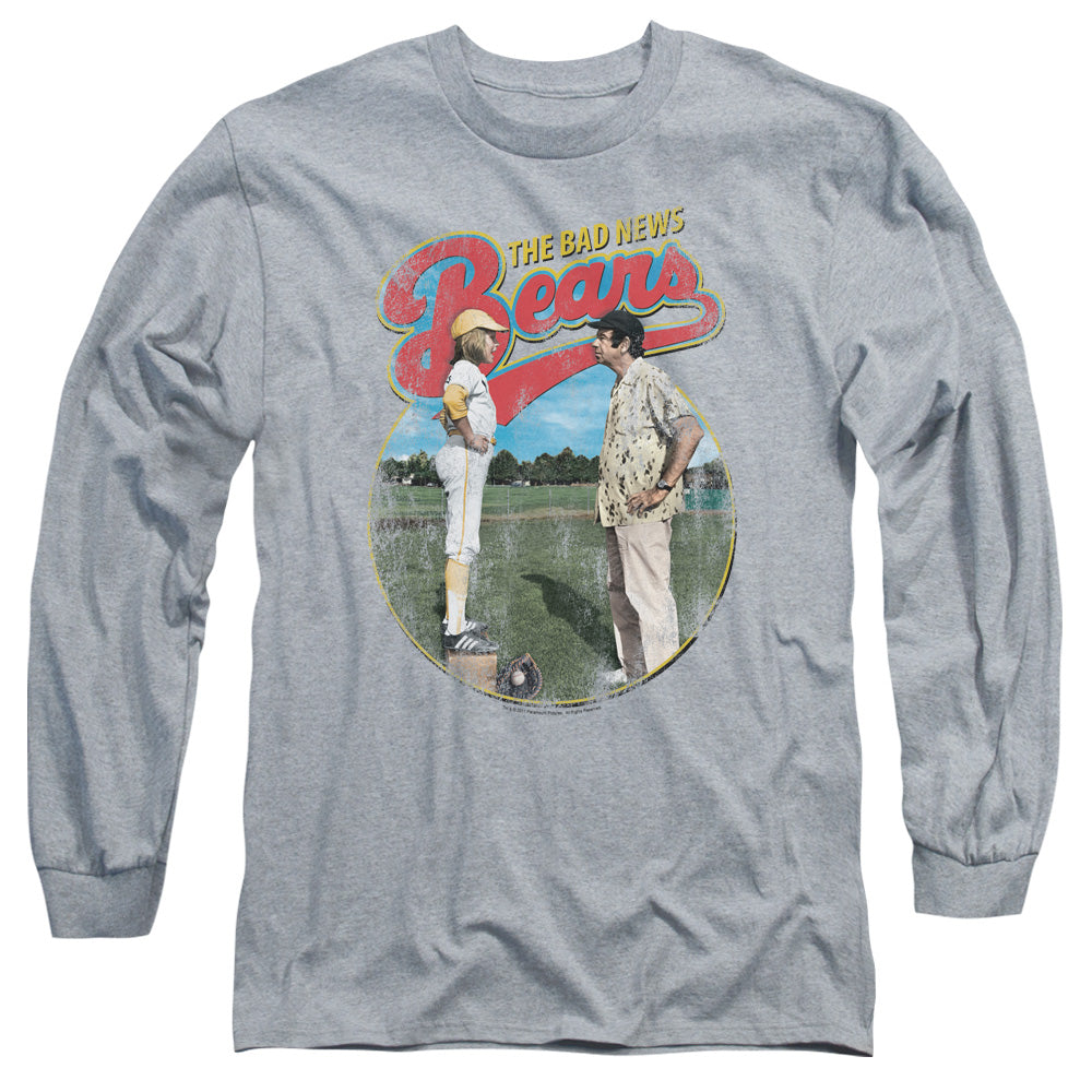 Bad News Bears Vintage Mens Long Sleeve Shirt Athletic Heather Hoodie, Sweatshirt | CiraTrend.com (Image 2)