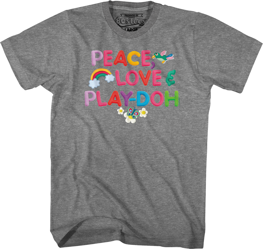 Peace Love & Play-Doh T-Shirt Hoodie, Sweatshirt | CiraTrend.com (Image 5)