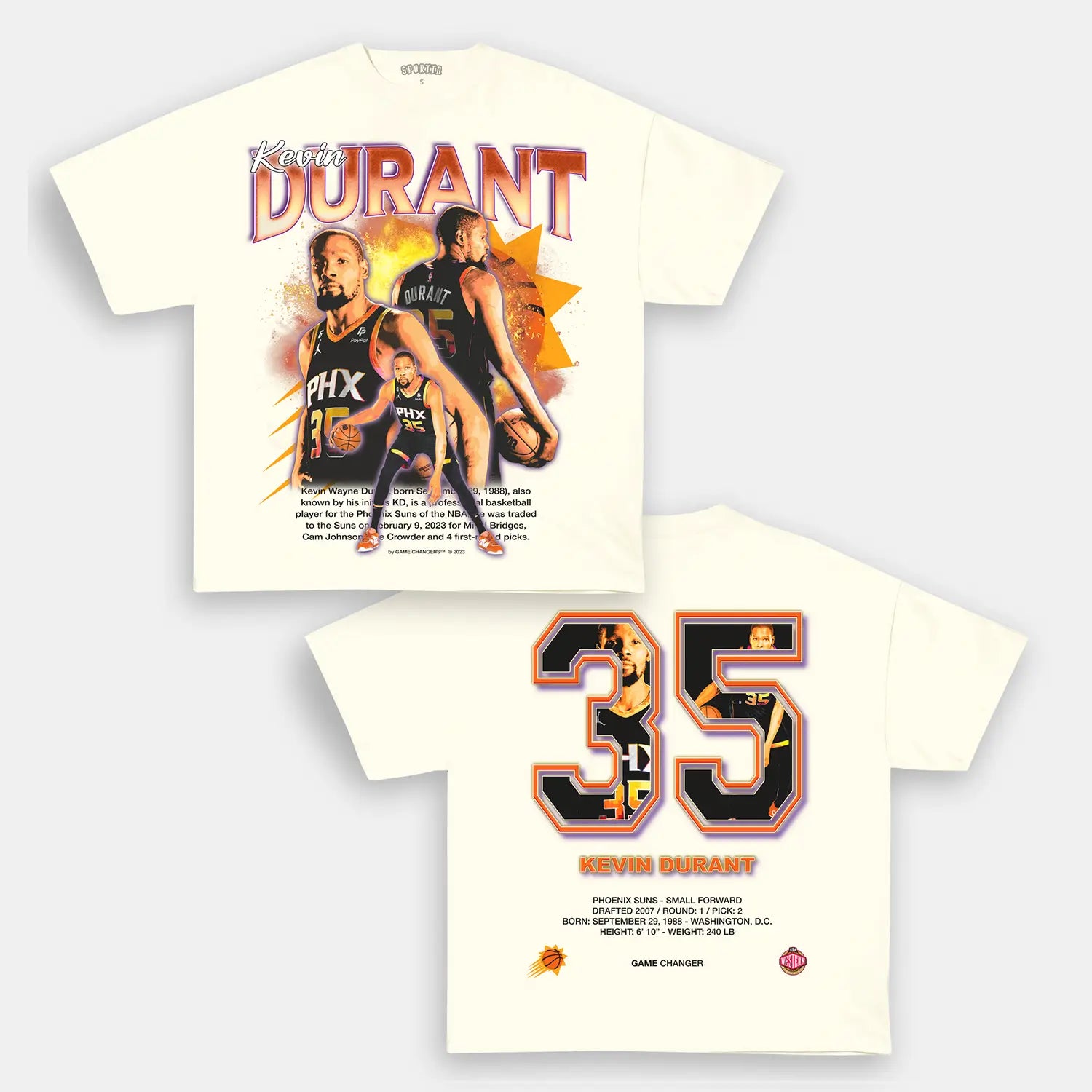 PHX KEVIN DURANT TEE Hoodie, Sweatshirt | CiraTrend.com (Image 1)