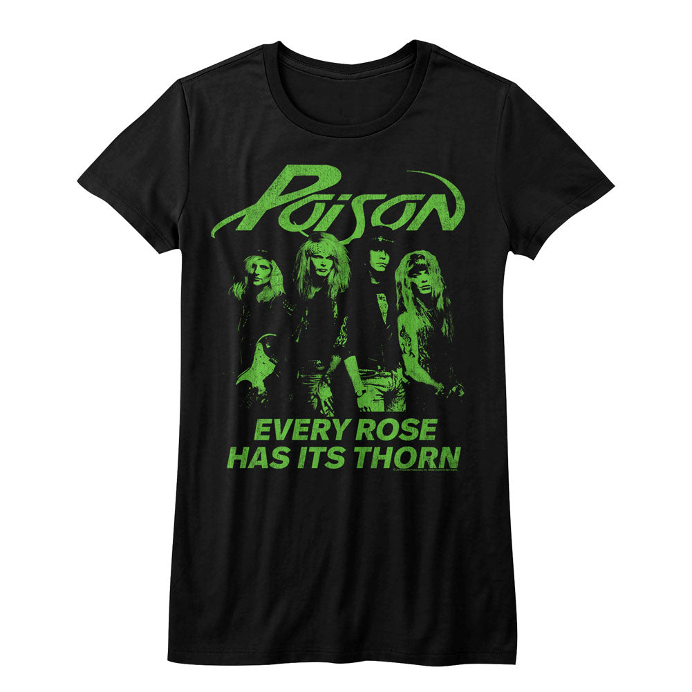 Poison Girls Juniors S/S T-Shirt - Erhit - Solid Black Hoodie, Sweatshirt | CiraTrend.com