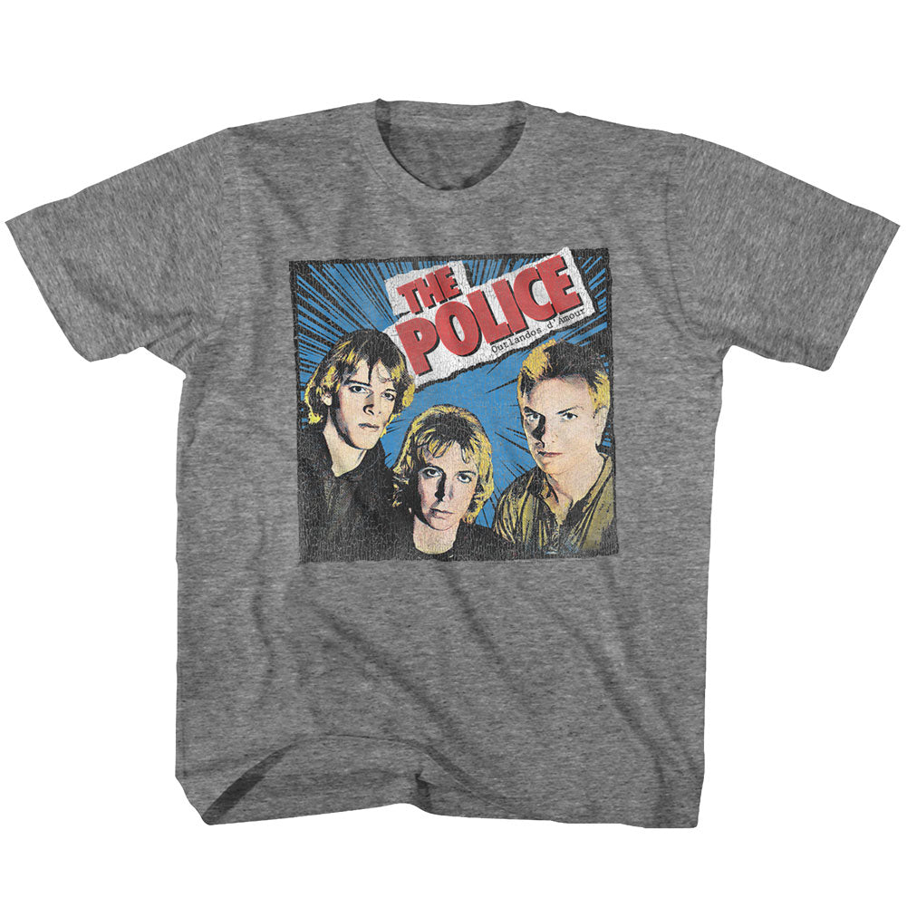 The Police Youth S/S T-Shirt - Comic-Ish - Heather Graphite Heather Hoodie, Sweatshirt | CiraTrend.com