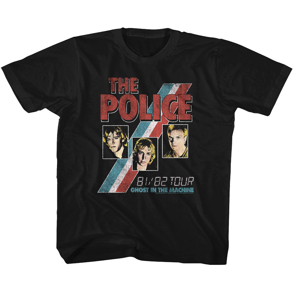 The Police Youth S/S T-Shirt - Ghost In The Machine - Solid Black Hoodie, Sweatshirt | CiraTrend.com