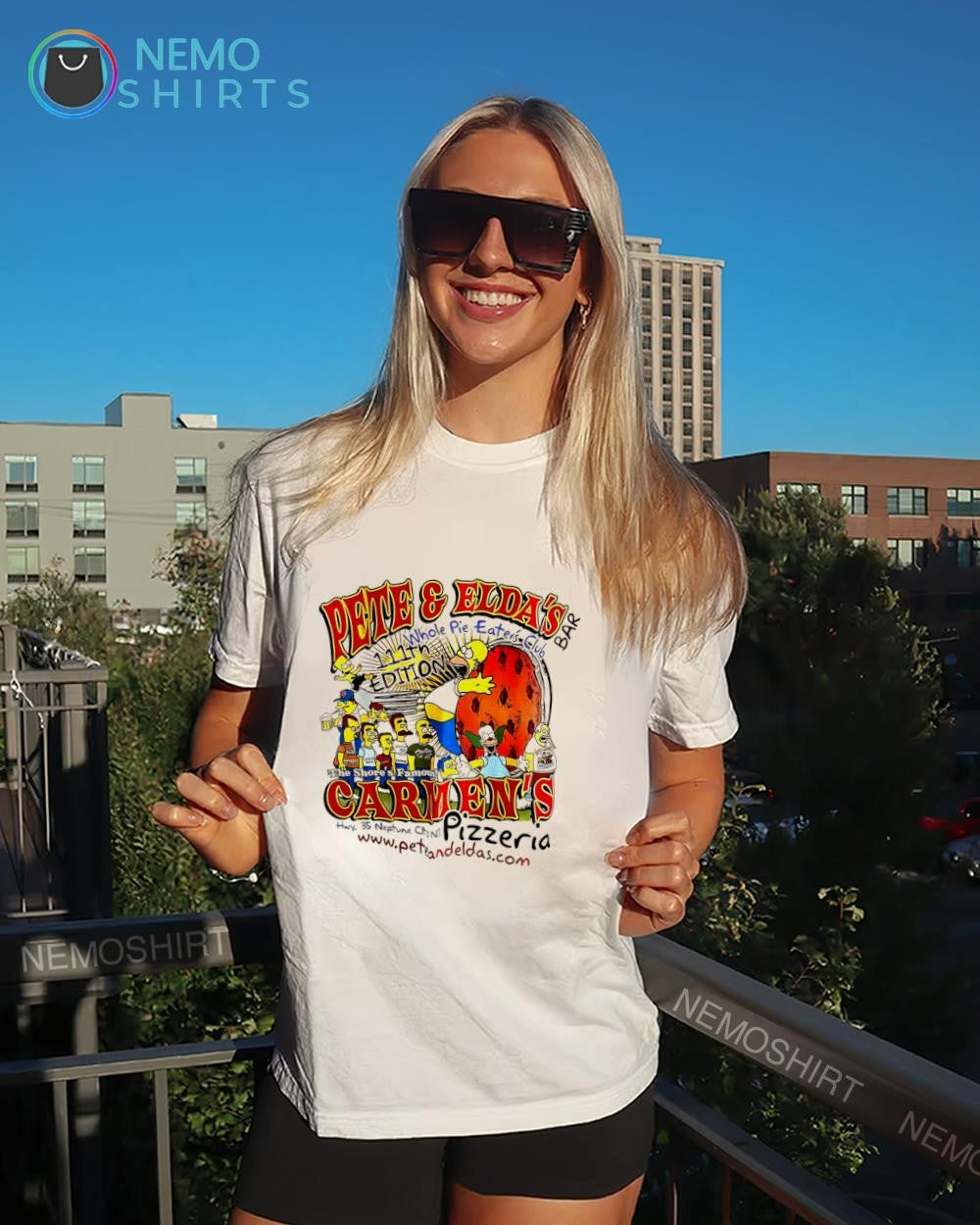 Pete and Elda’s Pizza Simpsons the Shore’s famous shirt