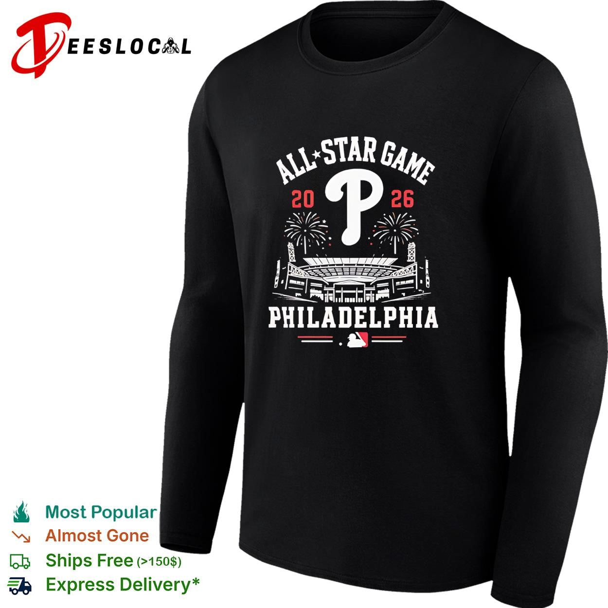 Philadelphia Phillies 2026 All Star Game MLB Stadium Fireworks shirt