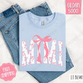 Pink Mimi Bow Shirt Gildan, Women's Tee, Cute Women's Tshirt Plus Sizes Hoodie, Sweatshirt | CiraTrend.com