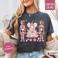 Pink Nutcracker Christmas Shirt Comfort Colors Holiday Tshirt, Women's Holiday Tee Hoodie, Sweatshirt | CiraTrend.com