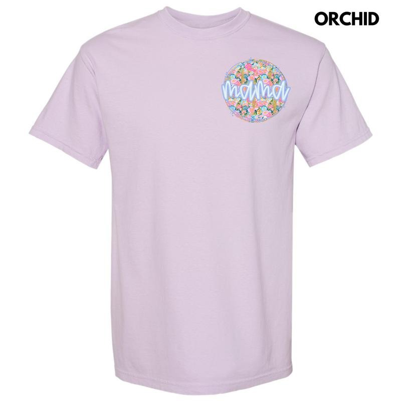 Pocket Size - Darling Flower Mama Comfort Colors T-Shirt 'NLB' Hoodie, Sweatshirt | CiraTrend.com
