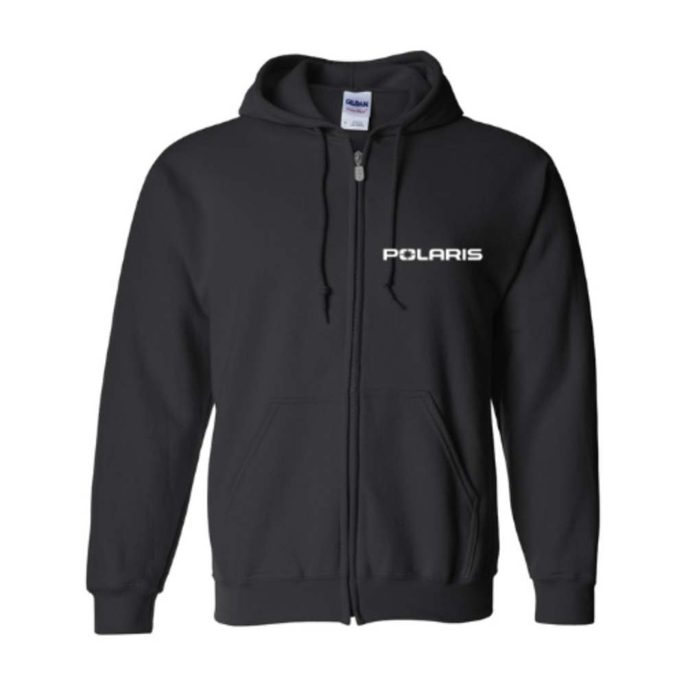 Polaris RZR - Black Zip-Up Hoodie T-Shirts, Sweatshirt | CiraTrend.com (Image 3)